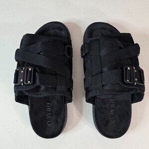DRACO Slides Mens Shoes Size 5, 5.5, 6 Phantom Black Remastered Sandals Bag NEW